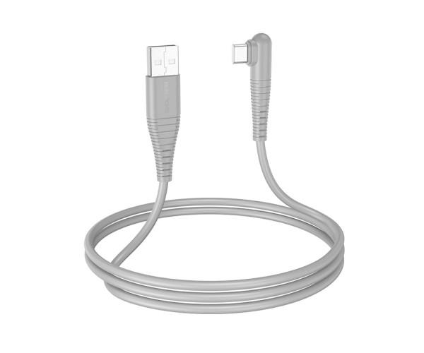 Кабель USB Borofone BX105 Corriente Type-C 3A 1 м Grey Кабель USB Borofone BX105 Corriente Type-C 3A 1 м Grey