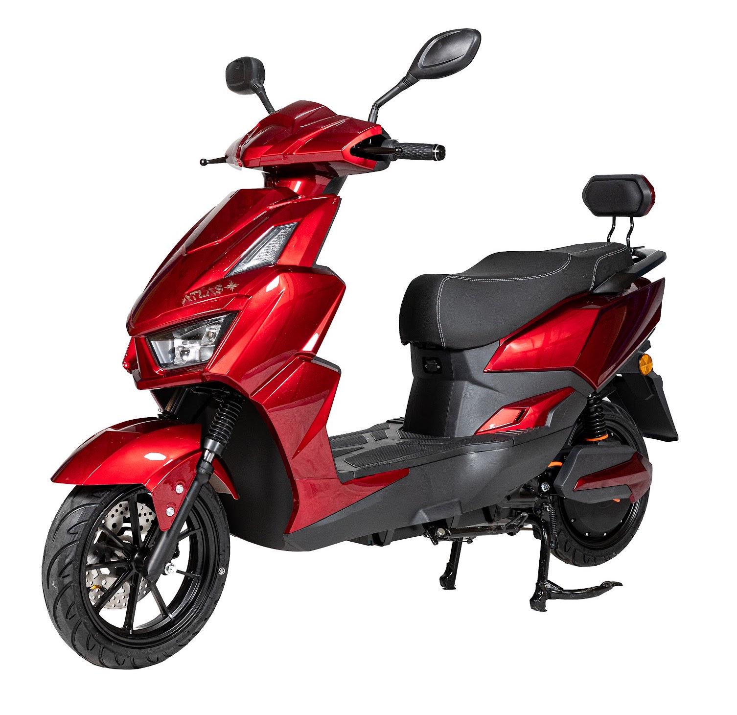 Электроскутер ATLAS Tiger Plus 2000W Red (3170) Электроскутер ATLAS Tiger Plus 2000W Red (3170)