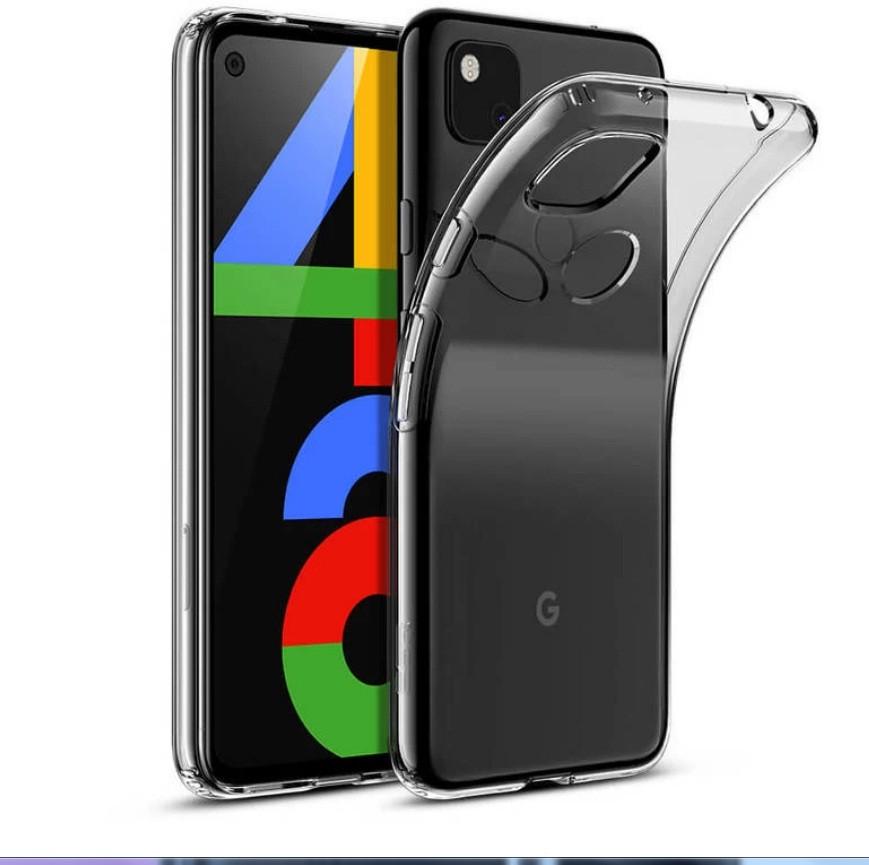 Прозрачный силиконовый чехол для Google Pixel 4a