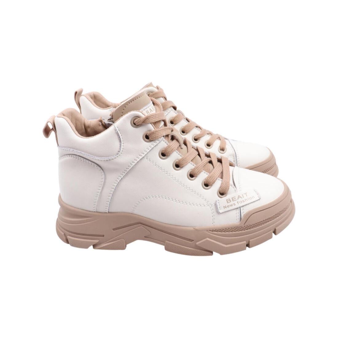 Ботинки женские Li Fexpert из кожи р. 38 Бежевый (996-22DHS)