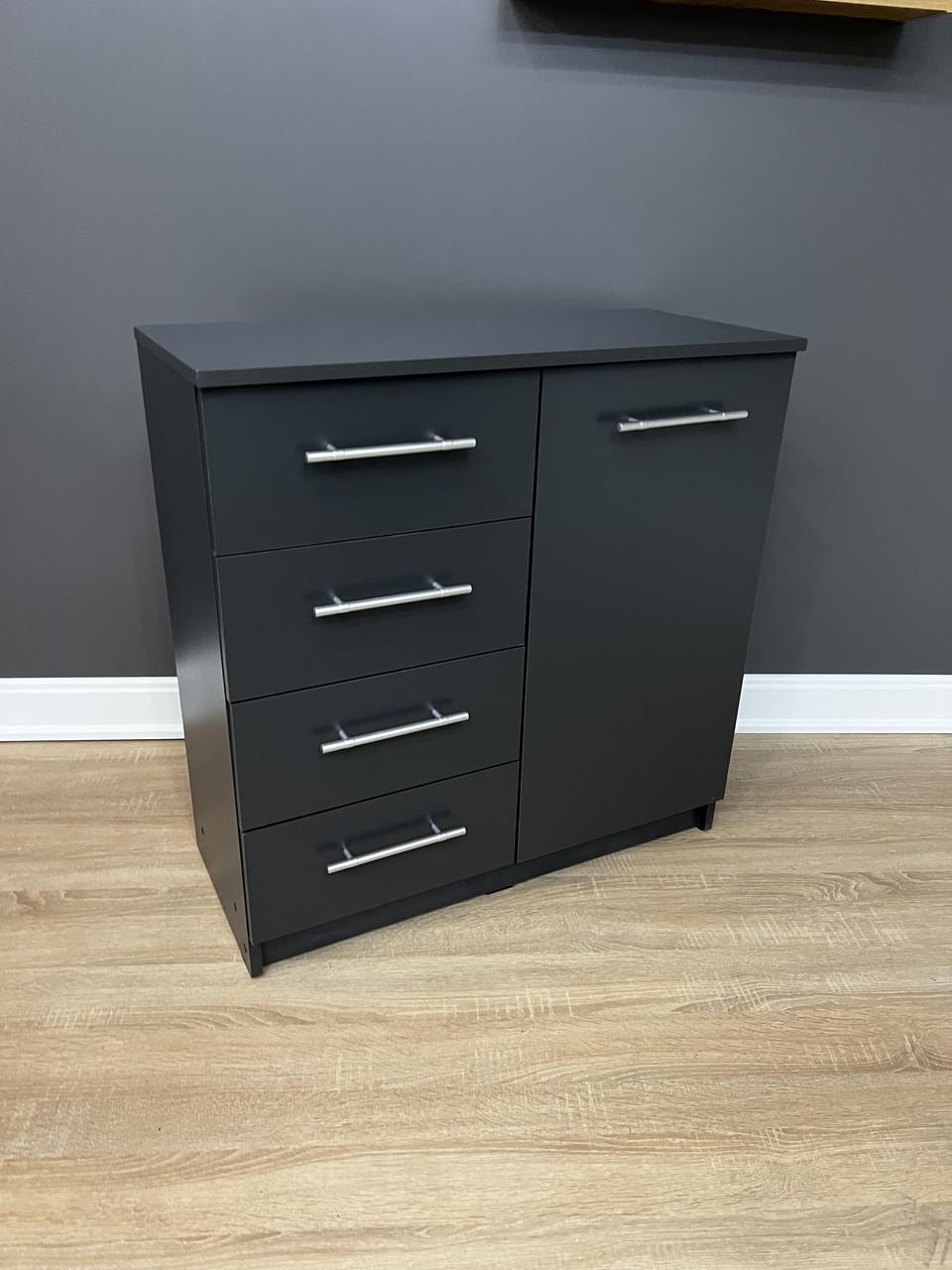 Комод Стандарт 4+1 800х792х350 мм Антрацитовий - фото 1