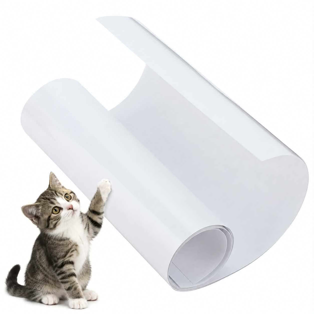 Захисна плівка антикіготь для меблів/диванів/дверей/шпалер Cat Protect 30х40 см 10 шт. Прозорий
