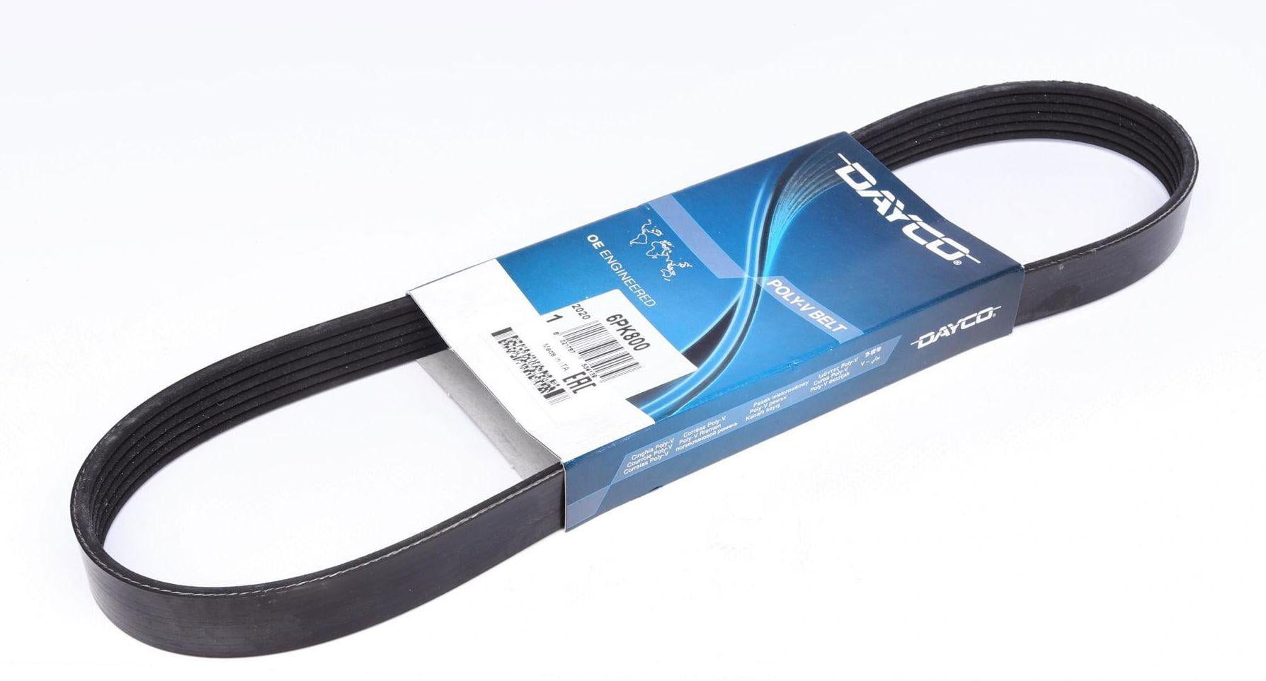 Ремень генератора DAYCO для Citroen Berlingo/Peugeot Partner 1.6 HDi 08- (6PK800)