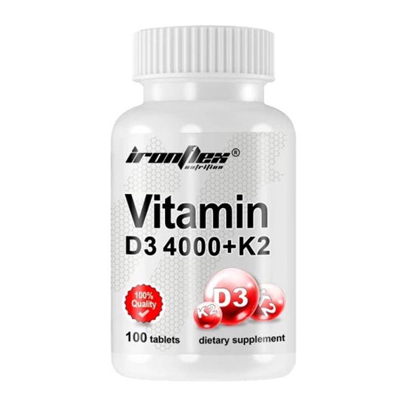 Витамин D3 и Витамин K2 IronFlex Vitamin D3 4000/K2 100 табл. (21415-01)