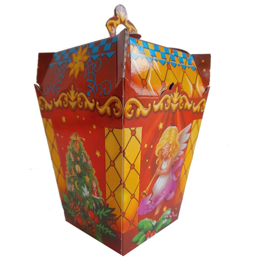 Новогодняя коробка Фонарик с эльфами 500 г 10 шт. (4915)