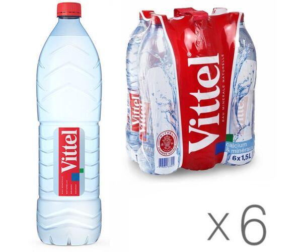 Вода мінеральна негазована Vittel 6 шт. х 1,5 л (18076) - фото 2