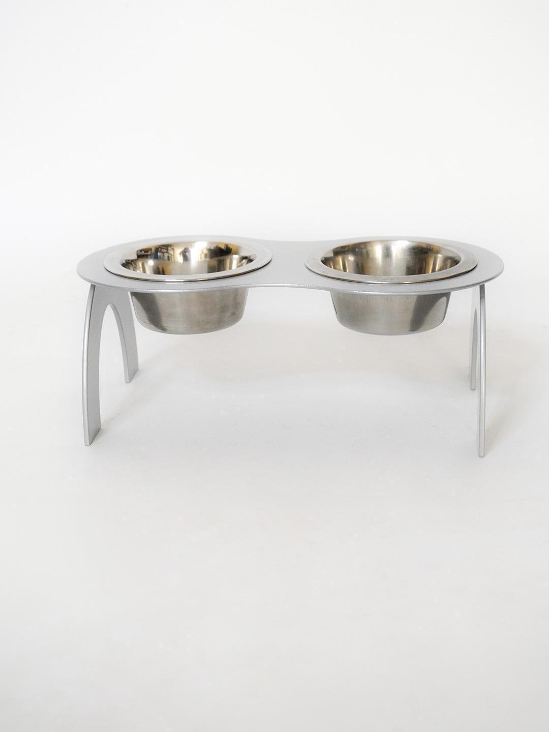 Кормушка Best friend для кошек на 2 миски металл 80 мм 0,2 л Серебреный (1024561к) - фото 4 Кормушка Best friend для кошек на 2 миски металл 80 мм 0,2 л Серебреный (1024561к) - фото 4