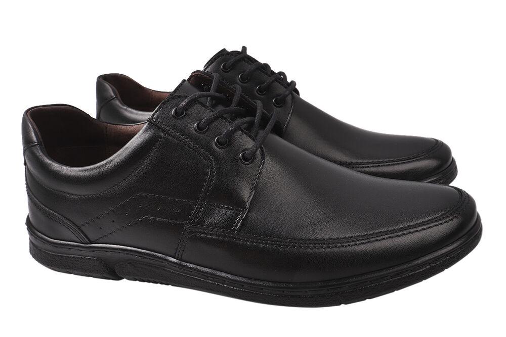 Туфли мужские Pan из кожи р. 44 Черный (269-921DTC)