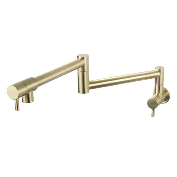 Кран для налива воды над плитой Золотой профиль круглый (37289)