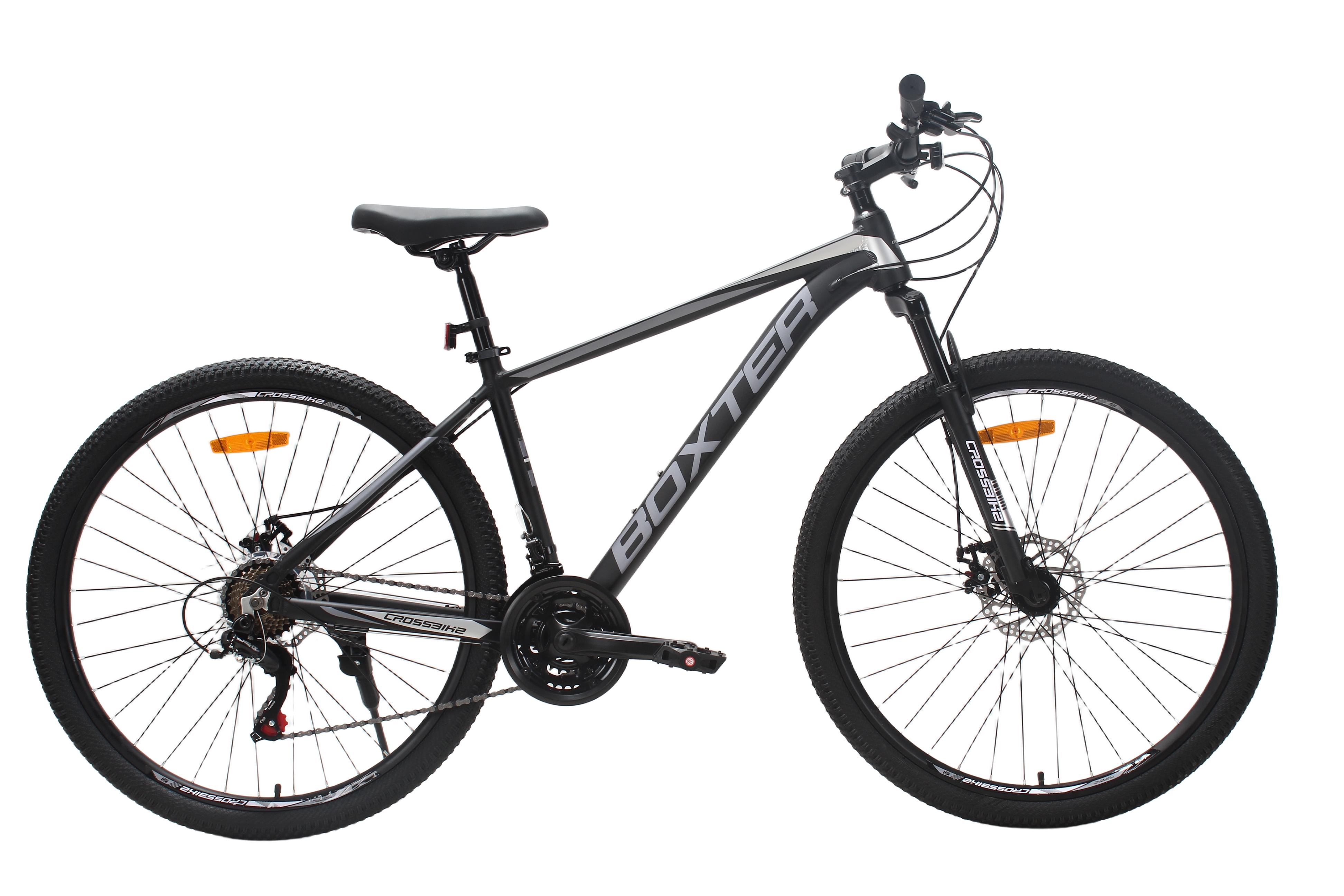 Велосипед CrossBike BOXTER 27,5" 17" Чорно-сріблястий