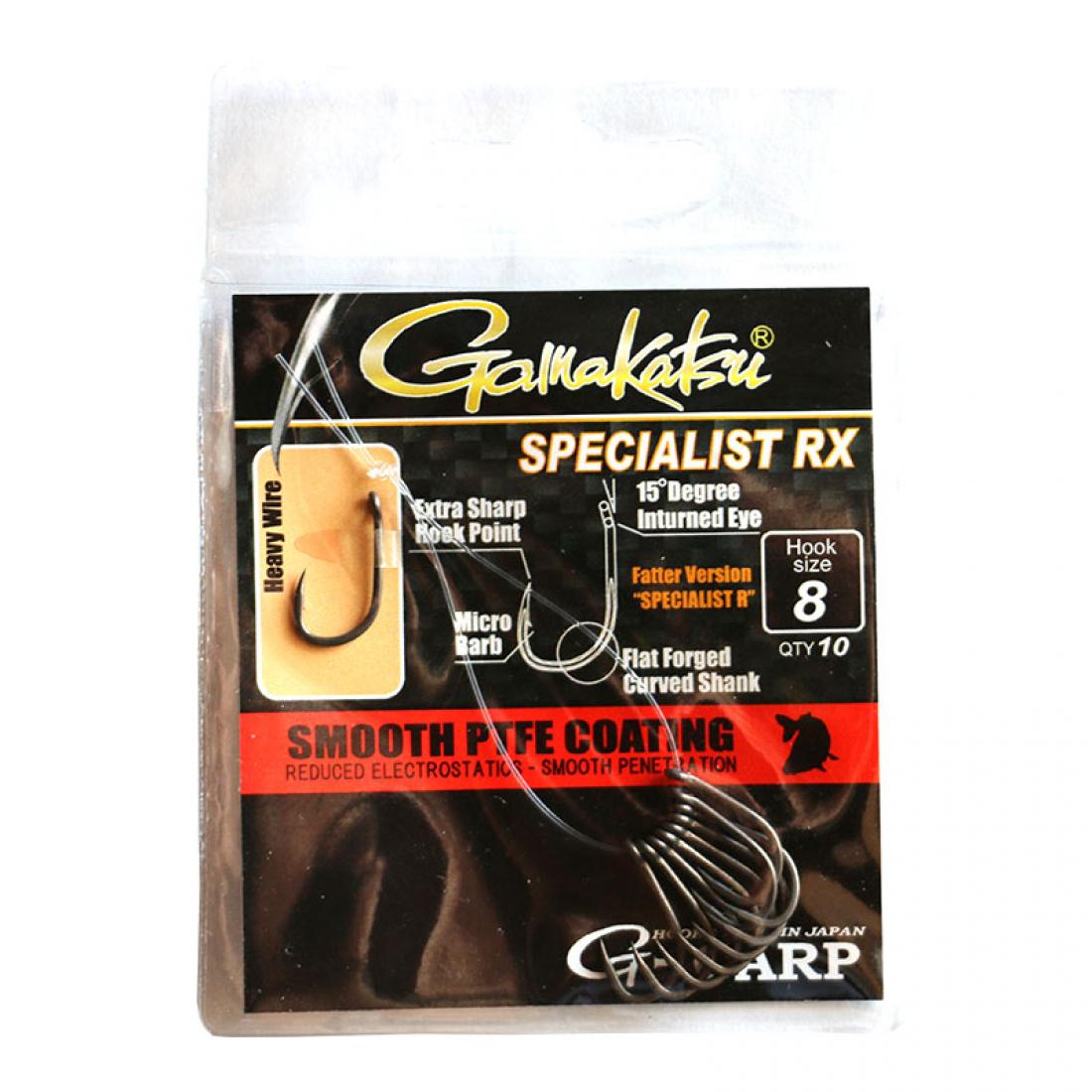 Крючок Gamakatsu G-CARP SPECIALIST RX №8 10 шт. (3KB5030) Крючок Gamakatsu G-CARP SPECIALIST RX №8 10 шт. (3KB5030)