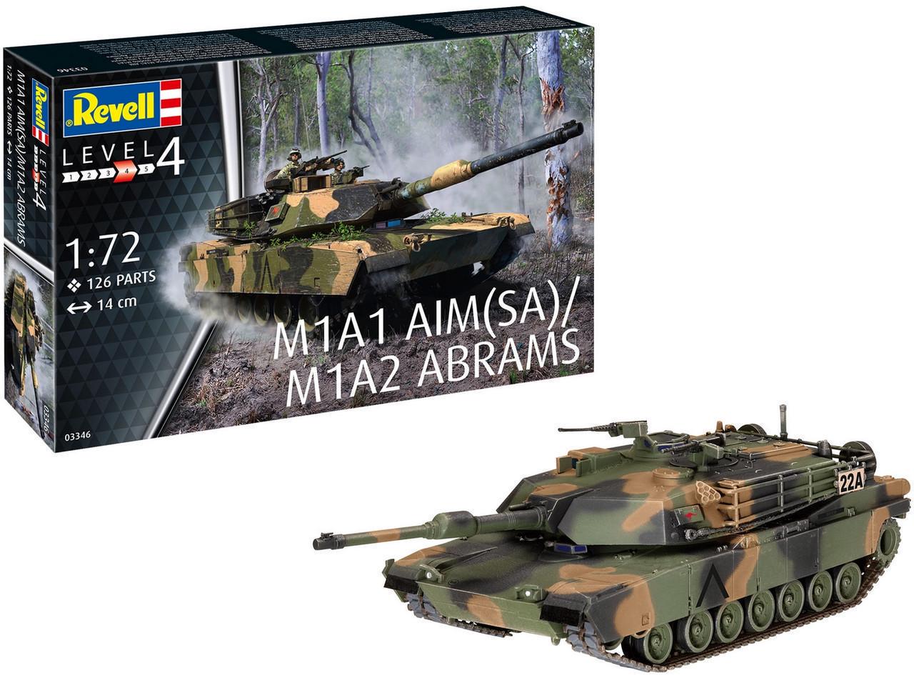 Збірна модель Revell Танк Абрамс M1A1 AIM(SA)/ M1A2 рівень 4/1:72 (RVL-03346) - фото 2