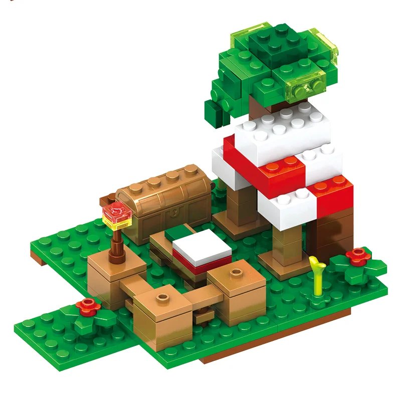 Конструктор Майнкрафт My World Селище з персонажами ферма з селянами та мобами 569 дет. - фото 4 Конструктор Майнкрафт My World Селище з персонажами ферма з селянами та мобами 569 дет. - фото 4