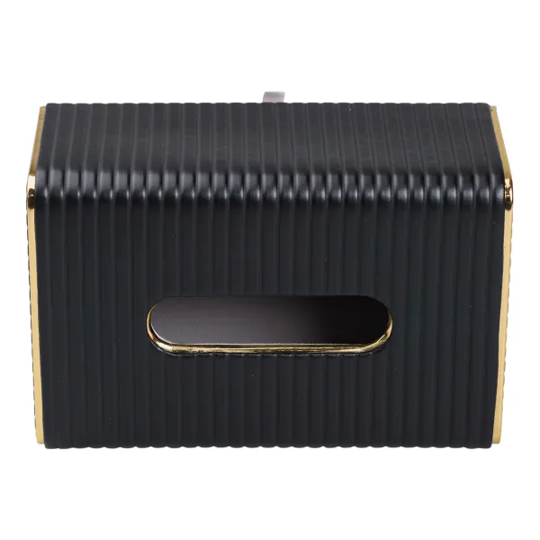 Серветниця з екошкіри 20х13х9 см Чорний - фото 3 Серветниця з екошкіри 20х13х9 см Чорний - фото 3