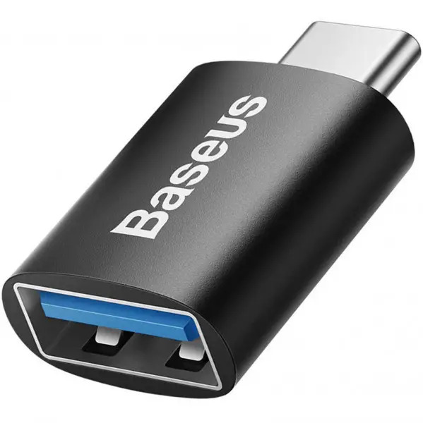 Адаптер-переходник BASEUS Ingenuity Mini OTG USB 3.1 to Type C Black (ZJJQ000001) - фото 2