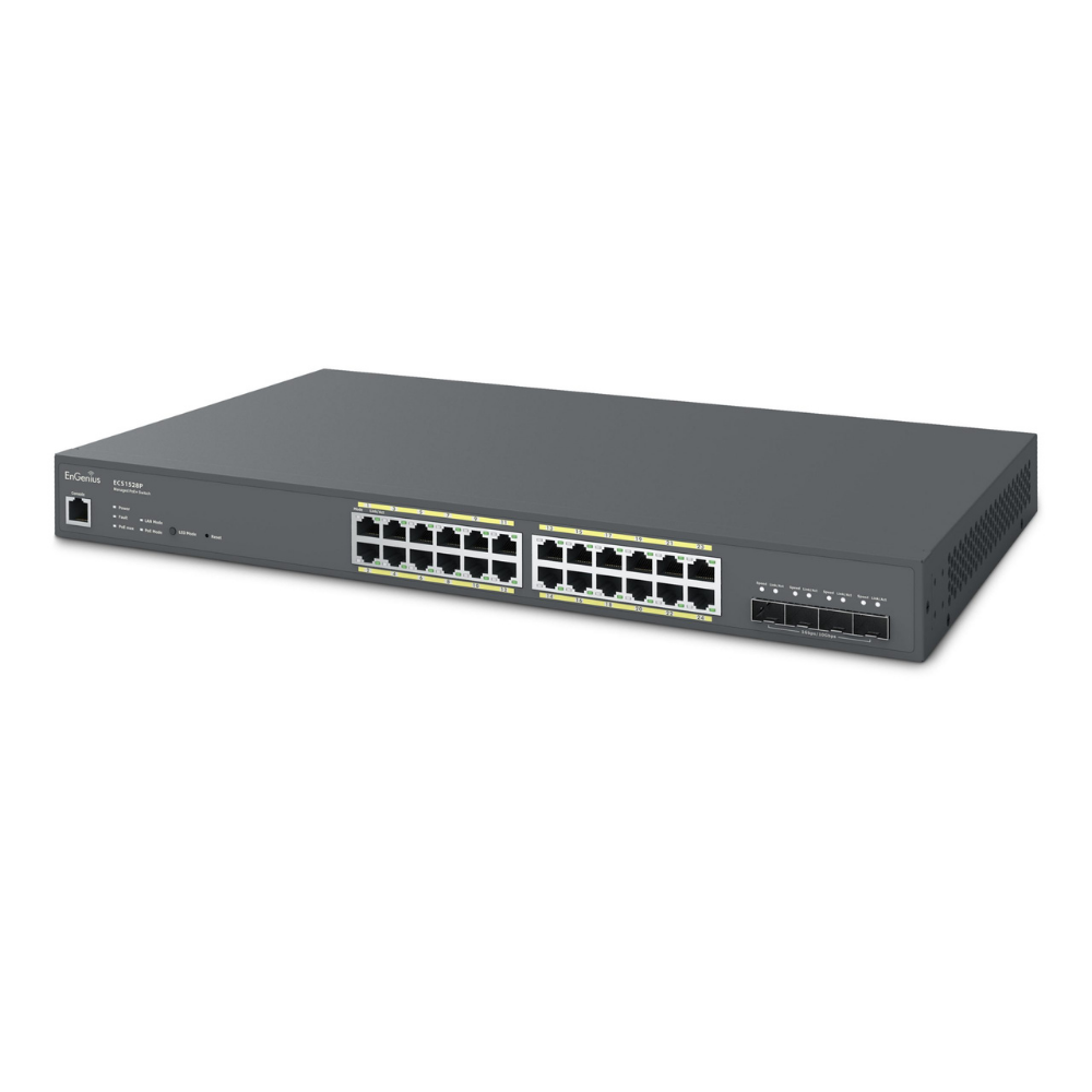 Комутатор EnGenius ECS1528P 24xGbE+4x10Gb SFP+/L2+/240W Cloud (557373) - фото 3