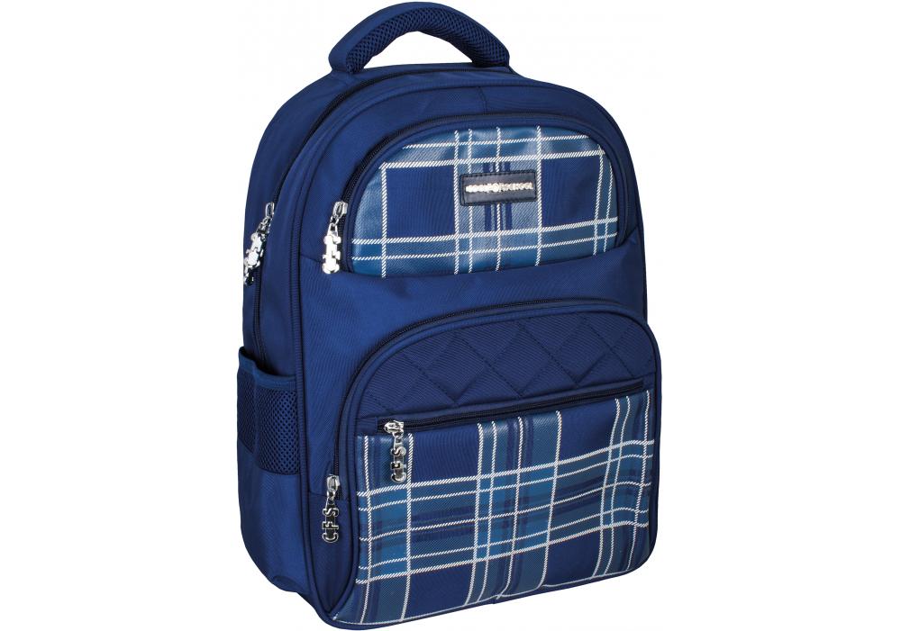 Рюкзак школьный Cool For School Plaid 41x32x14 см 16-25 л Blue (CF86136)