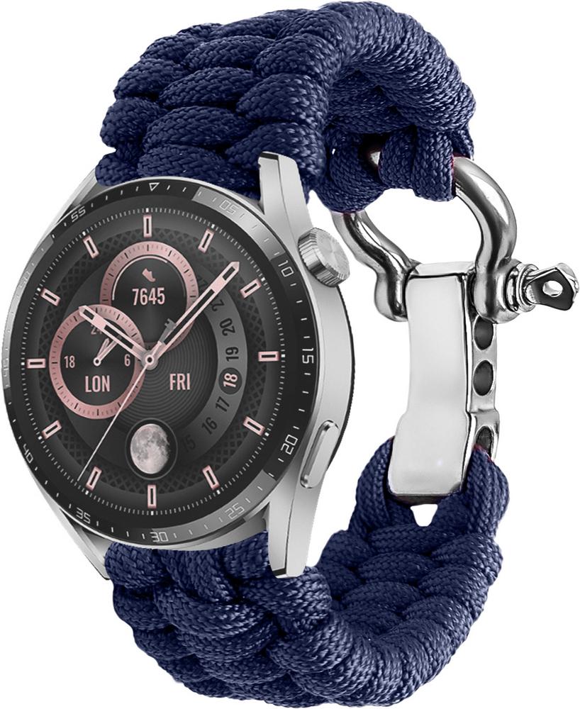 Ремешок из Паракорда Ruper для Huawei Watch GT3 46 мм (22mm) Dark Blue (30807-5D)
