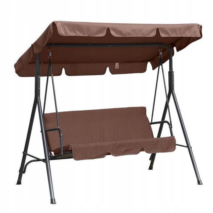Садовая качель трехместная Fregat RELAX с подушками 2 шт. Коричневый (28433880) - фото 3 Садовая качель трехместная Fregat RELAX с подушками 2 шт. Коричневый (28433880) - фото 3
