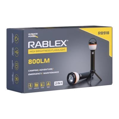 Ліхтар ручний Rablex RB918 Type-C 800LM водонепроникний 2 шт.