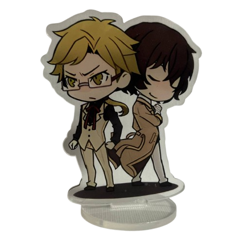 Фигурка акриловая Доппо Куникида и Осаму Дазай из Bungou Stray Dogs 8 см (1279)