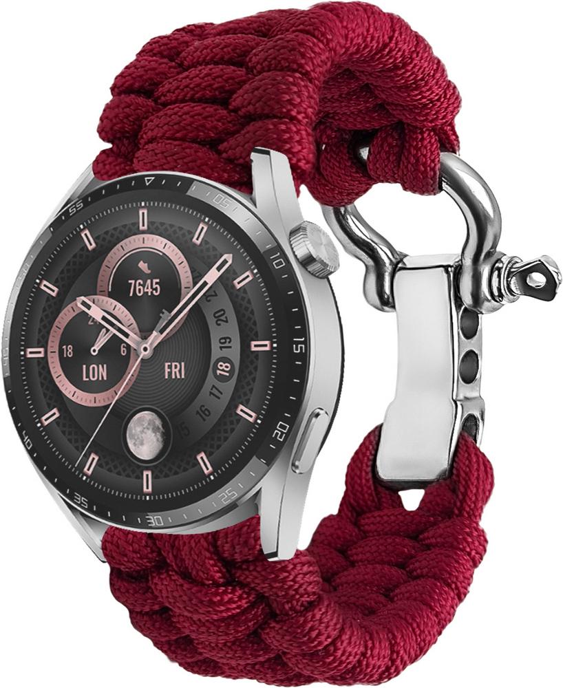 Ремешок из Паракорда Ruper для Huawei Watch GT3 46 мм (22mm) Wine (30807-42)