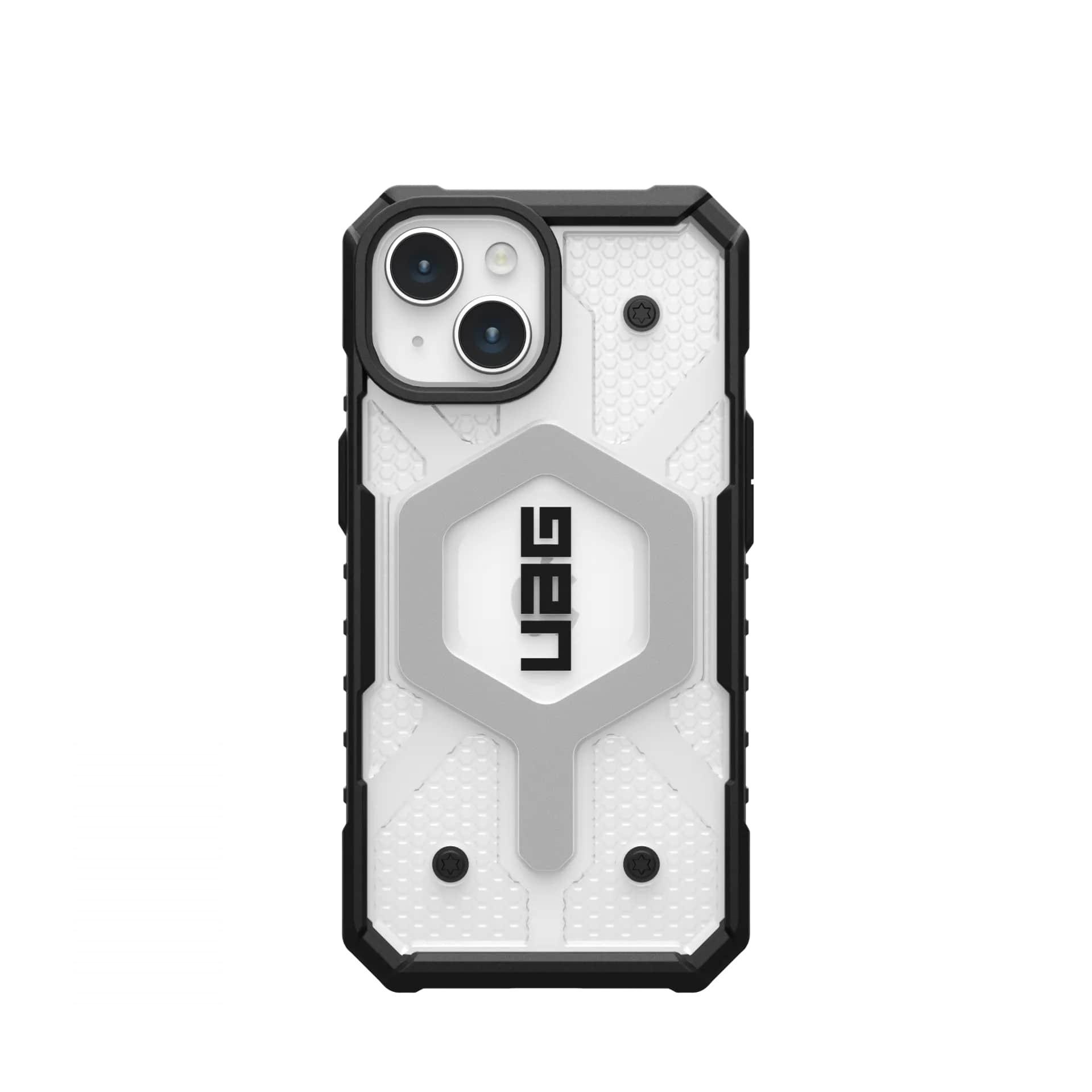 Чехол накладка для телефона UAG Pathfinder Magsafe Apple iPhone 15 Прозрачный/Черный