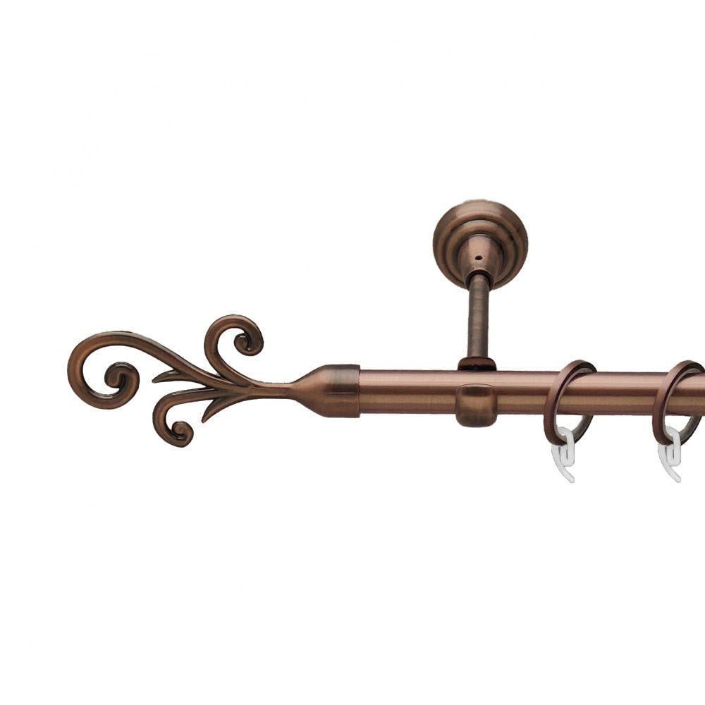 Карниз Orvit Фала однорядний гладкий 19 мм 240 см Антична мідь (00-00011913)