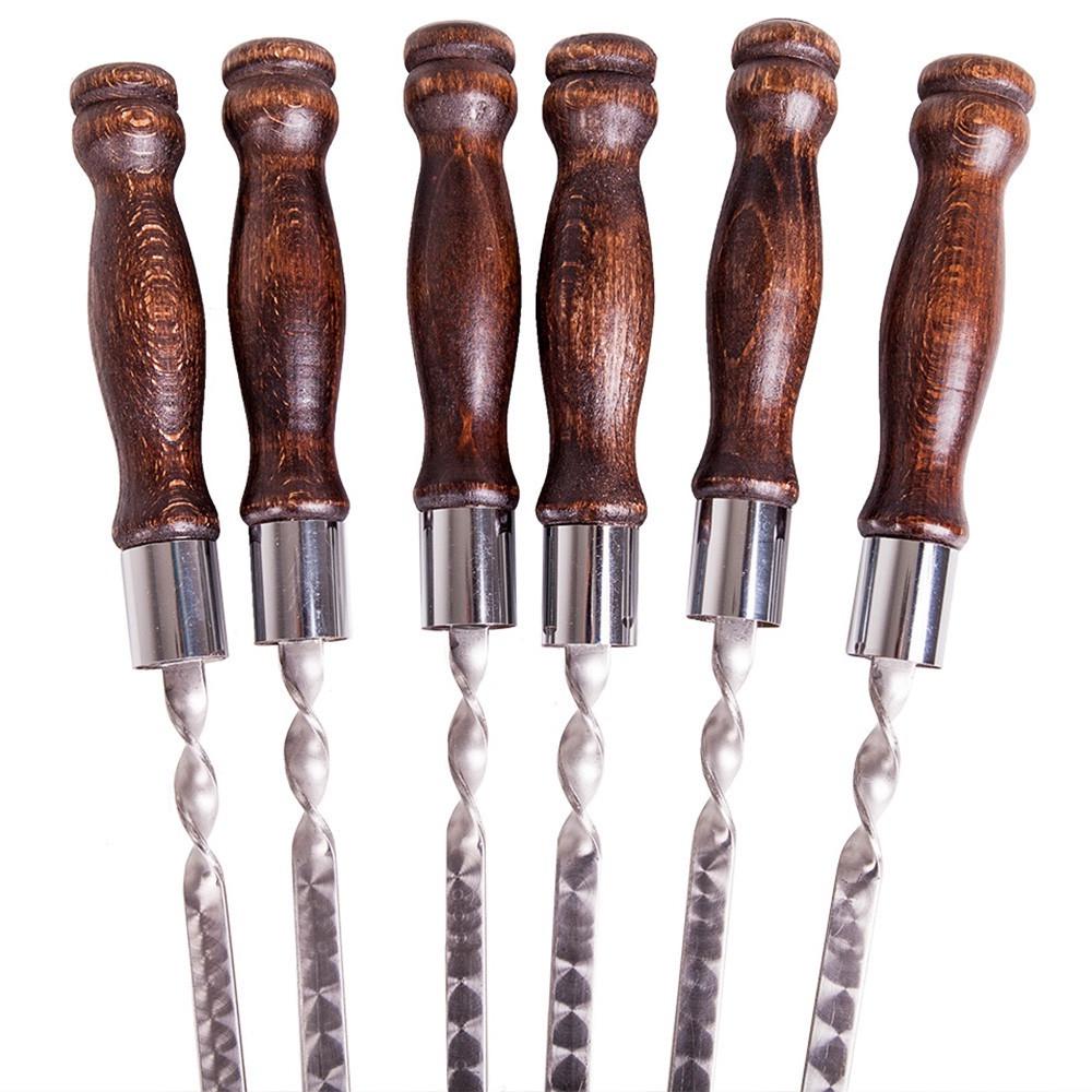 Шампур для шашлику Кільце з дерев'яною ручкою 40 см (SKK1) - фото 3 Шампур для шашлику Кільце з дерев'яною ручкою 40 см (SKK1) - фото 3