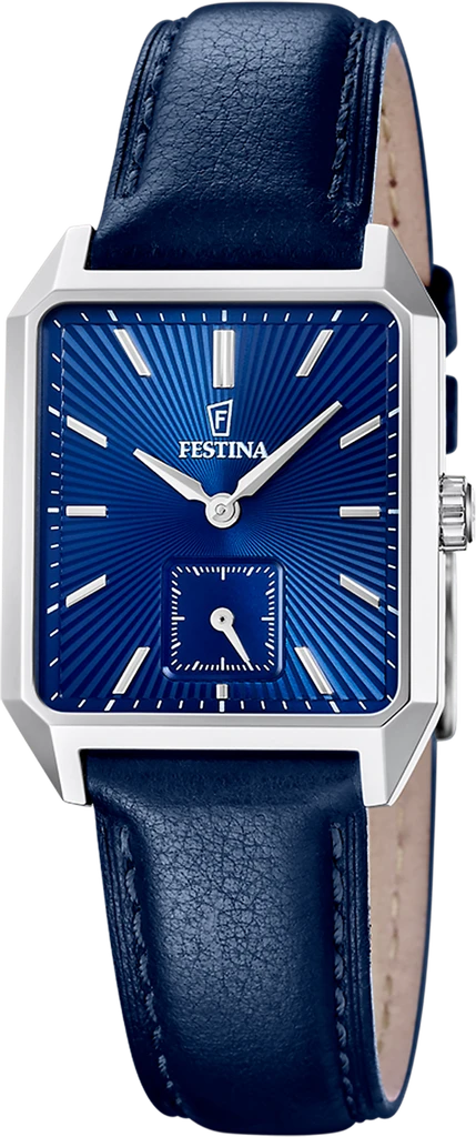 Наручные часы мужские Festina F20779/3 On The Square со стальным корпусом WR 50 м и синим циферблатом