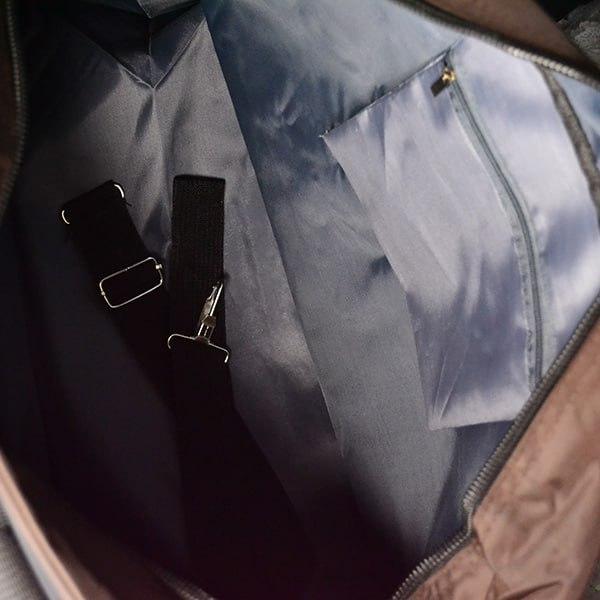 Сумка спортивная через плечо+D123:D141 56х34х18 см Коричневый (Д-lun-24-228-k) - фото 3 Сумка спортивная через плечо+D123:D141 56х34х18 см Коричневый (Д-lun-24-228-k) - фото 3