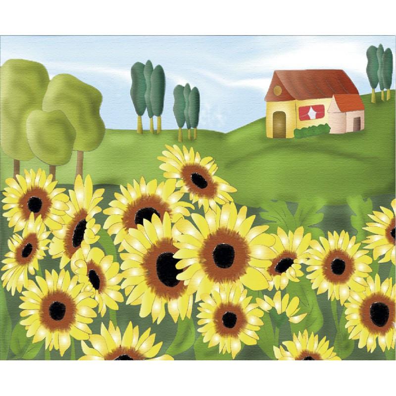 Картина раскраска по холсту Идейка Родные поля 25х35 см (7134/3)