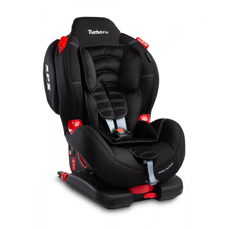 Автокресло Caretero Sport Turbo Fix 1-2 группа 9-25 кг с системой Isofix Черный (219308) - фото 3