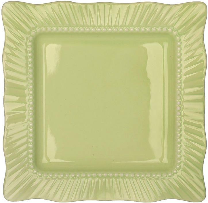 Набор керамических тарелок Chalkida 6 шт. 20х20 см Зеленый - фото 1 Набор керамических тарелок Chalkida 6 шт. 20х20 см Зеленый - фото 1