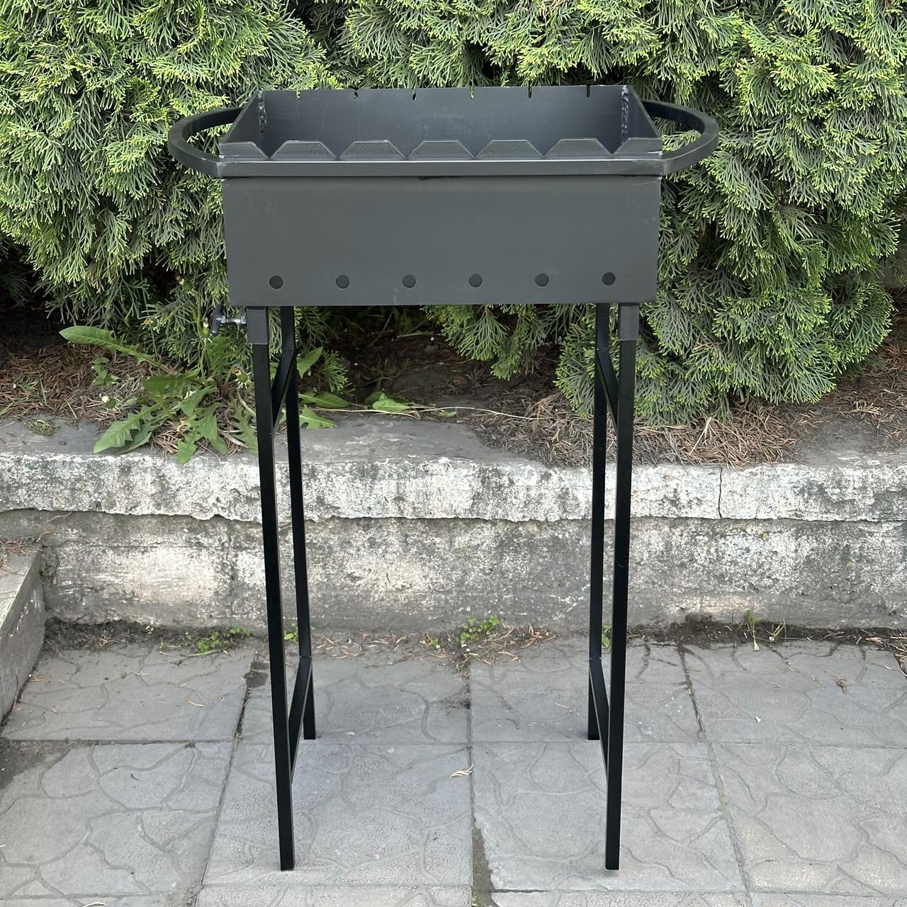 Мангал Розбірний Гектор зі знімними ніжками на 6 шампурів 3 мм (MN6-3) - фото 10 Мангал Розбірний Гектор зі знімними ніжками на 6 шампурів 3 мм (MN6-3) - фото 10