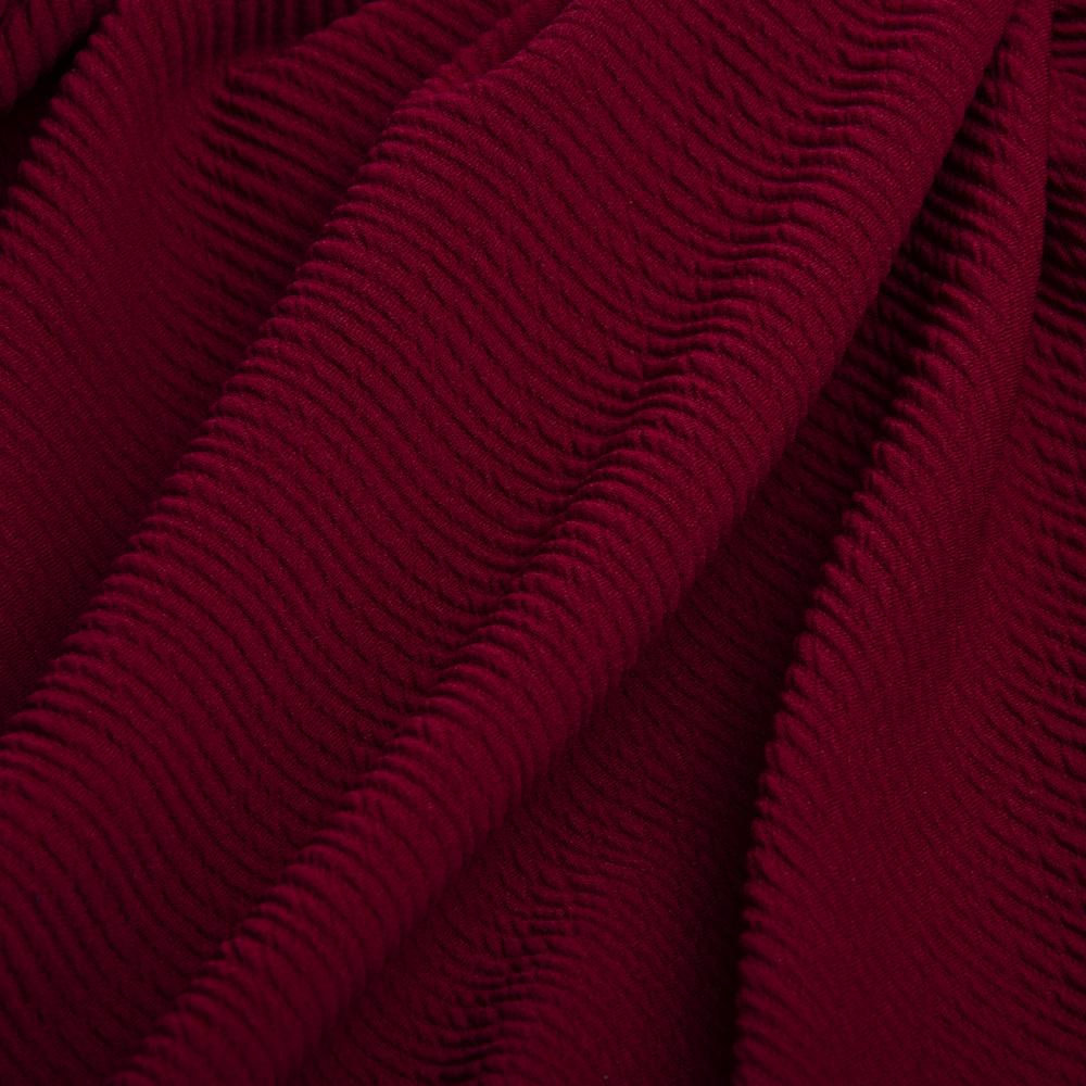 Ткань трикотаж жаккард Арнела вишня