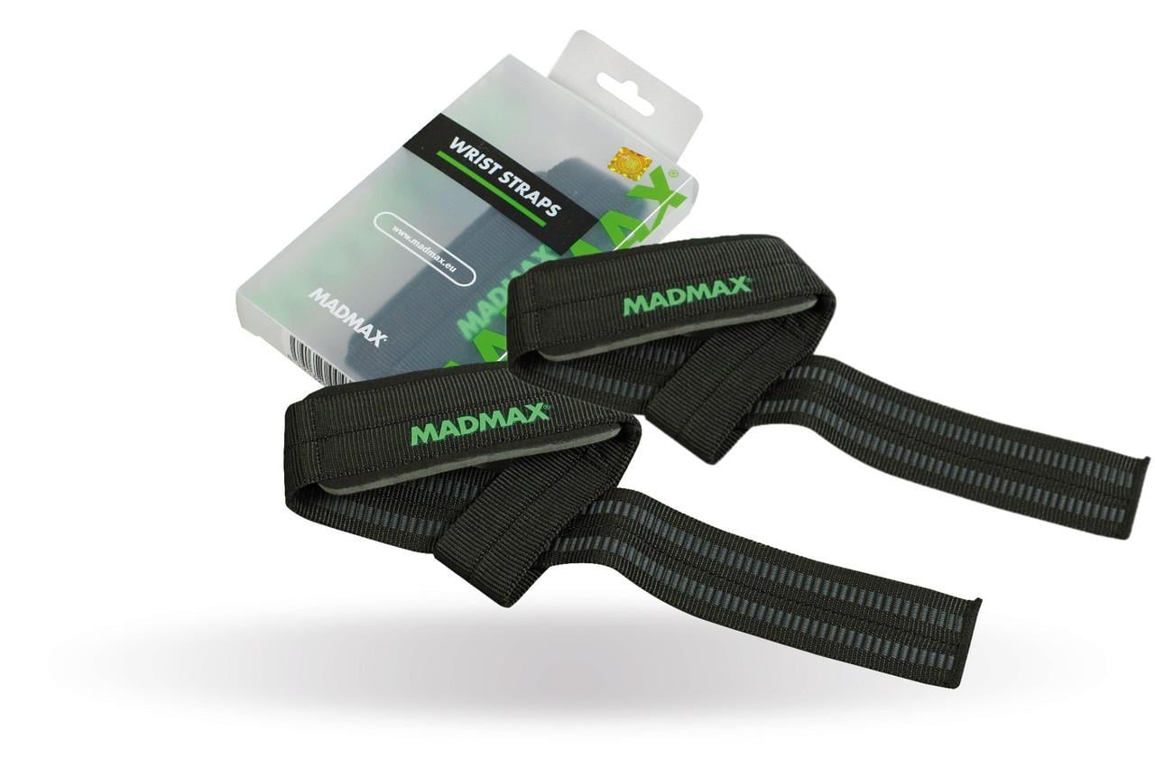 Лямки для тяги MadMax MFA-269 Non slide&slip wrist straps Black (A-012926)