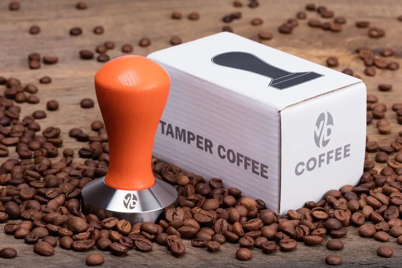 Темпер ТМ VD Coffee Classic 54 мм Оранжевый (7034)