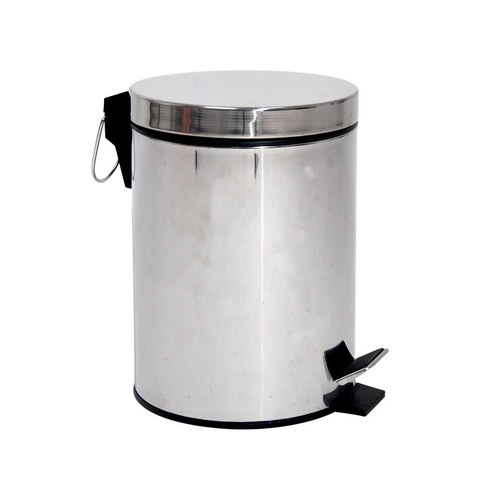 Ведро для мусора Zerix Solo-TC0107 7 л круглое из нержавеющей стали (ZX5899) - фото 5 Ведро для мусора Zerix Solo-TC0107 7 л круглое из нержавеющей стали (ZX5899) - фото 5