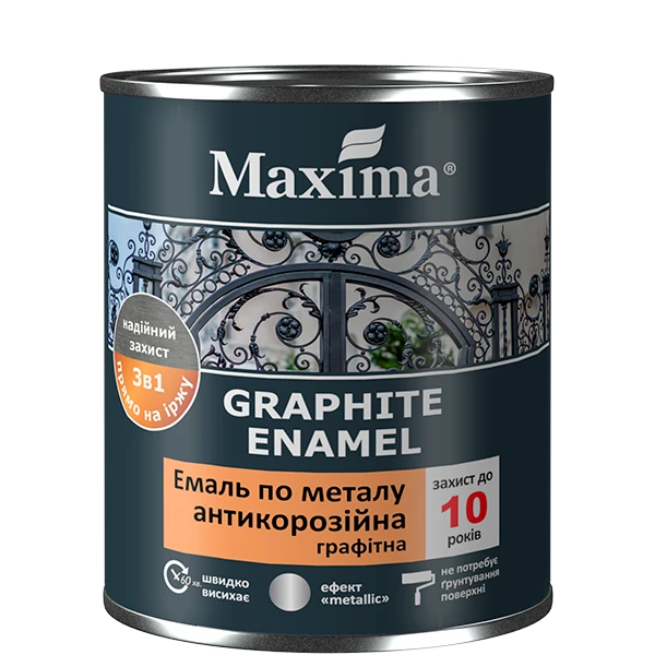 Эмаль Maxima антикоррозионная по металлу 3в1 графитная 2,3 кг Античная медь (2792905370)