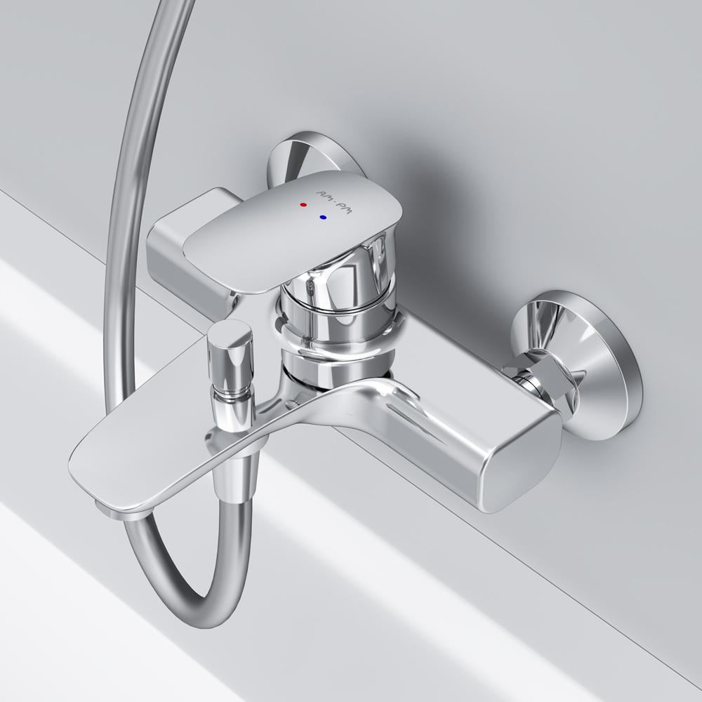 Змішувач для ванної AM.PM Spirit 2.1 F71A10000 одноважільний Хром (130101) - фото 3 Змішувач для ванної AM.PM Spirit 2.1 F71A10000 одноважільний Хром (130101) - фото 3