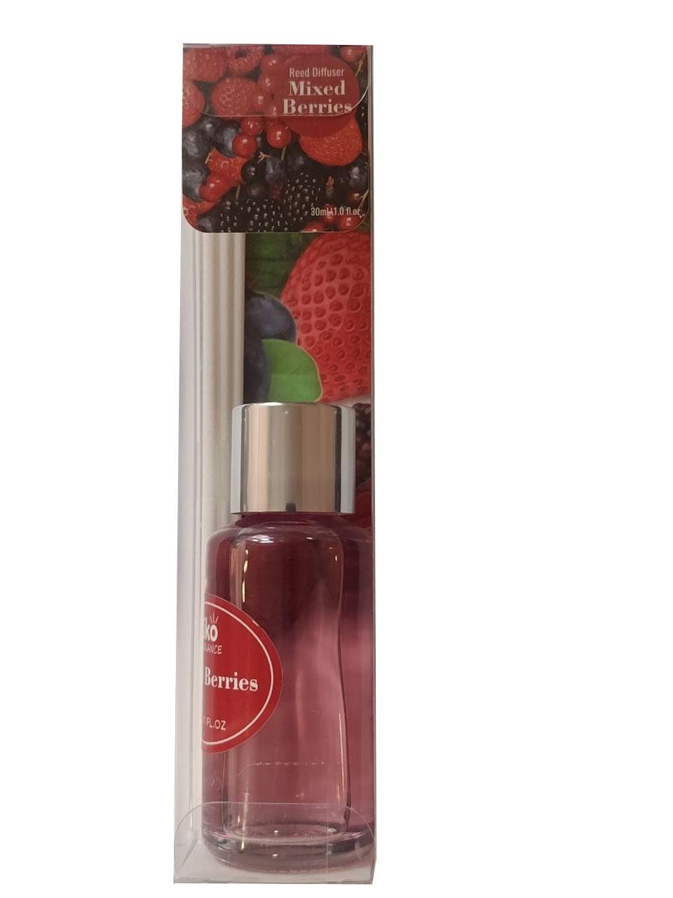 Аромадифузор Ziko Ягода с деревянными палочками 30 мл Прозрачный (6591218)