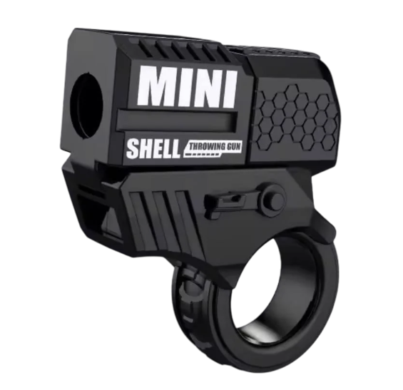 Пистолет-мини игрушечный спиннер с пластиковыми пулями Черный (2462183273)