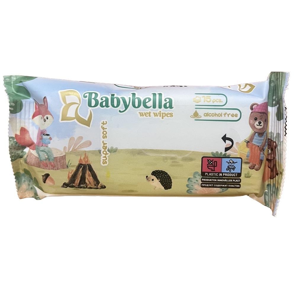 Салфетки влажные для детей Babybella 15 шт. (EG-1000087)