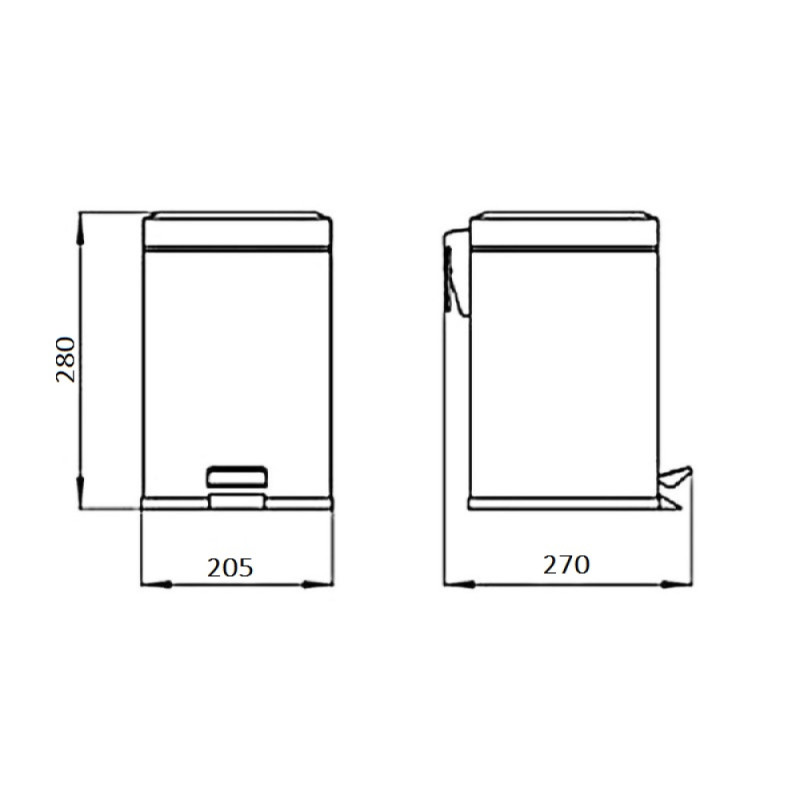 Відро для сміття Q-tap Liberty ANT 1149 - фото 5