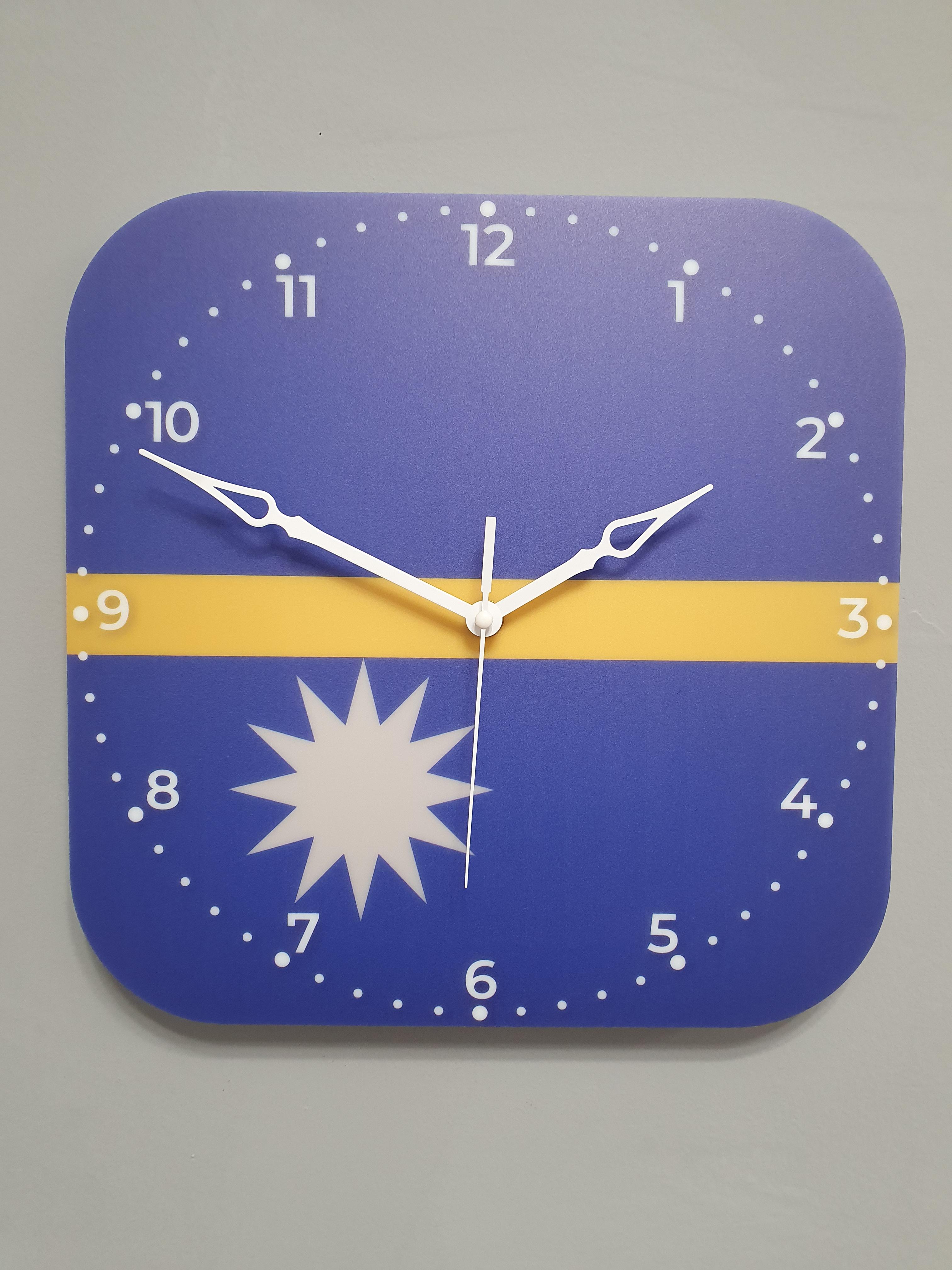 Часы настенные флаг Науру (3774)