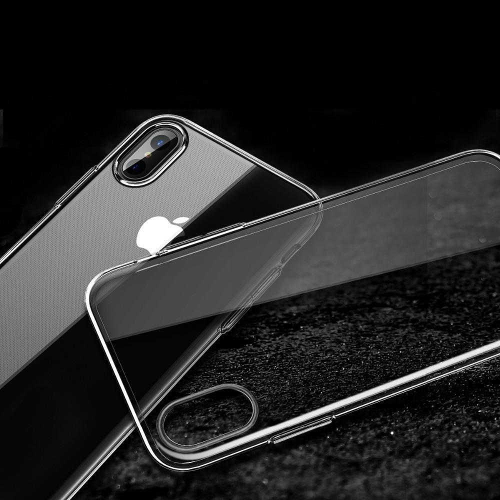 Прозрачный Чехол iPhone X (ультратонкий силиконовый) (05879) - фото 2