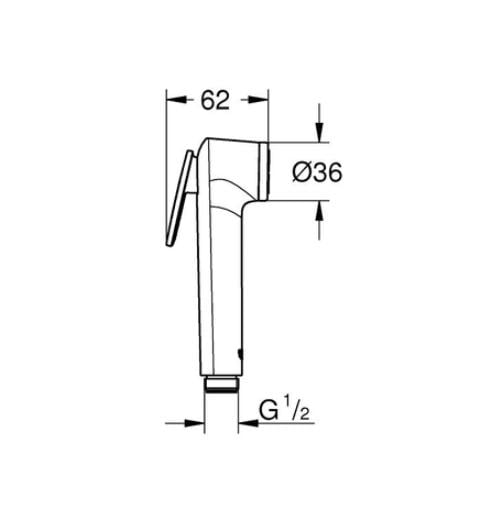 Комплект для гигиенического душа Grohe BauLoop (GROHE/11104201) - фото 9