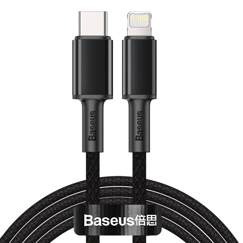 Кабель Baseus High Density Braided Type-C to Lightning PD 20W 2 м Черный (CATLGD-A01)