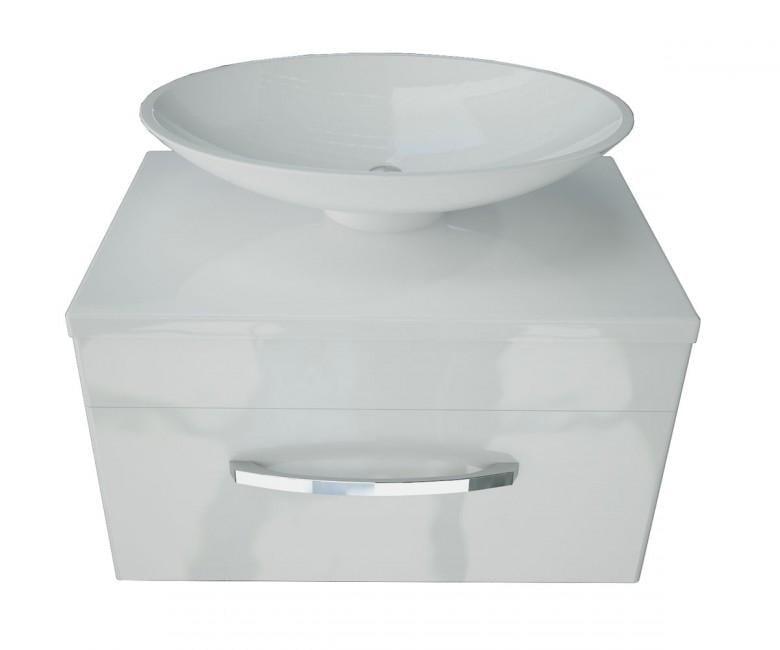 Тумба підвісна Snail Мадлен з умивальником Ніка 700KM103 Білий (22072)